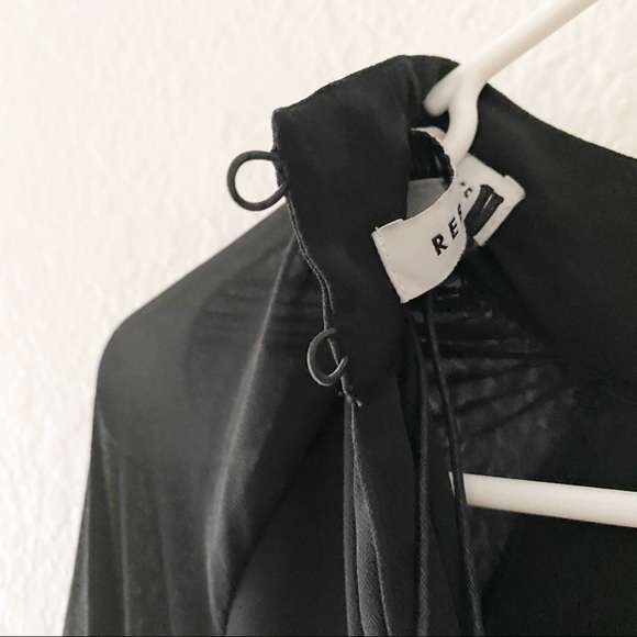 (NWT) Rebecca Minkoff | Zaykee Blouse Black Dress - Picture 6 of 12